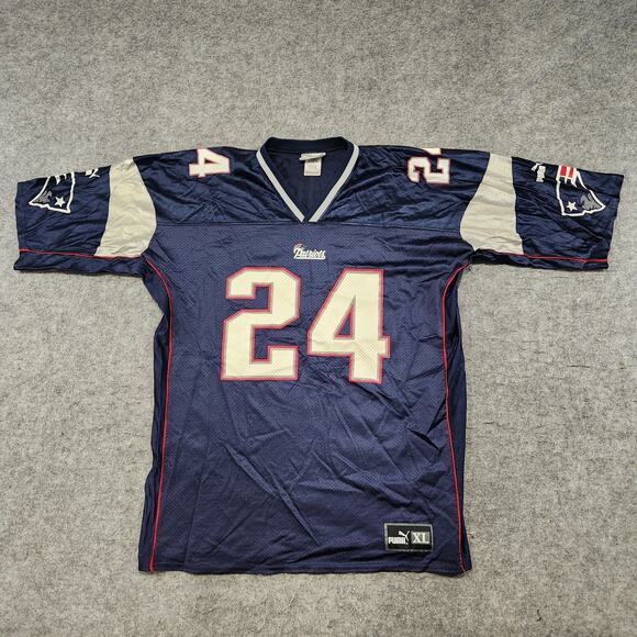 VTG Ty Law New England Patriots Puma Mens XL NFL Football Jersey USA Made - Picture 6 of 13